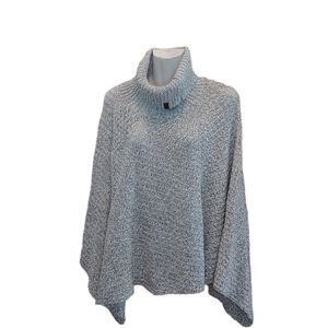 Roots women knitted  winter sweater poncho wrap cape one size